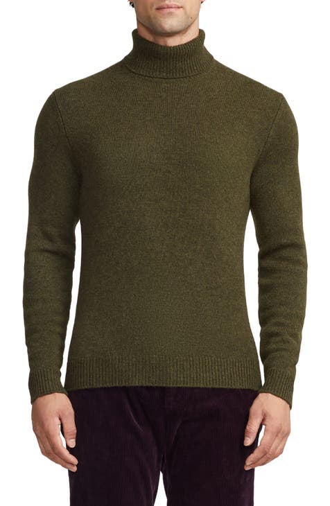 Brown Men's 100% Cashmere Long Sleeve Pullover V Neck Sweater