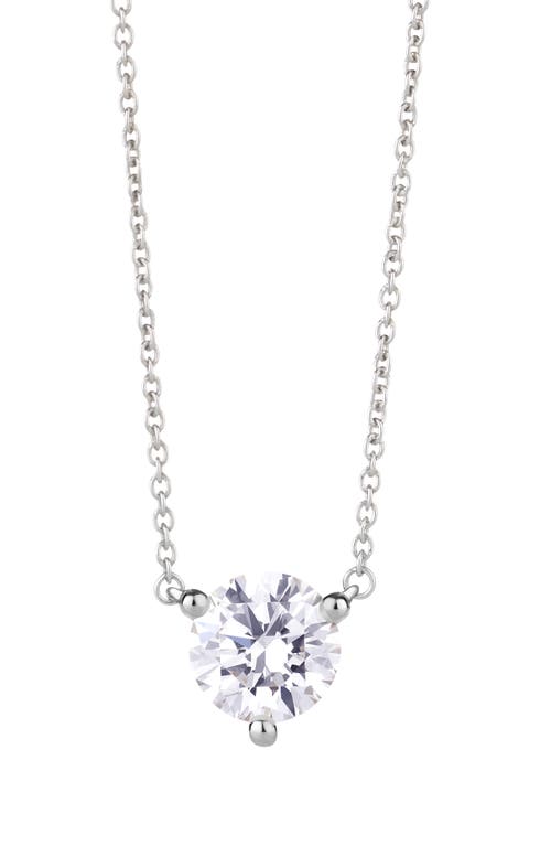 1-Carat Lab Grown Diamond Necklace in White/14K White Gold