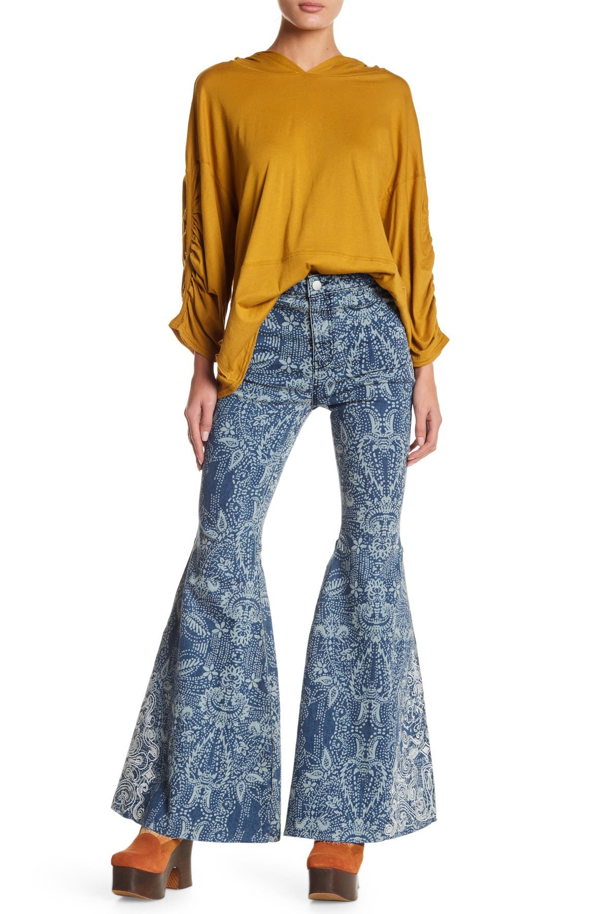 free people bell bottom pants