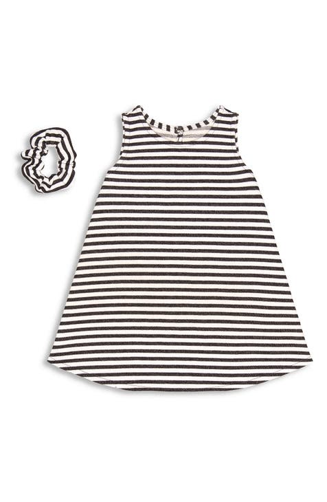 Millie Stripe Dress & Scrunchie Set (Baby)
