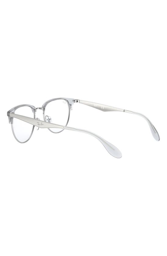 Ray Ban Phantos 51mm Optical Glasses In Silver