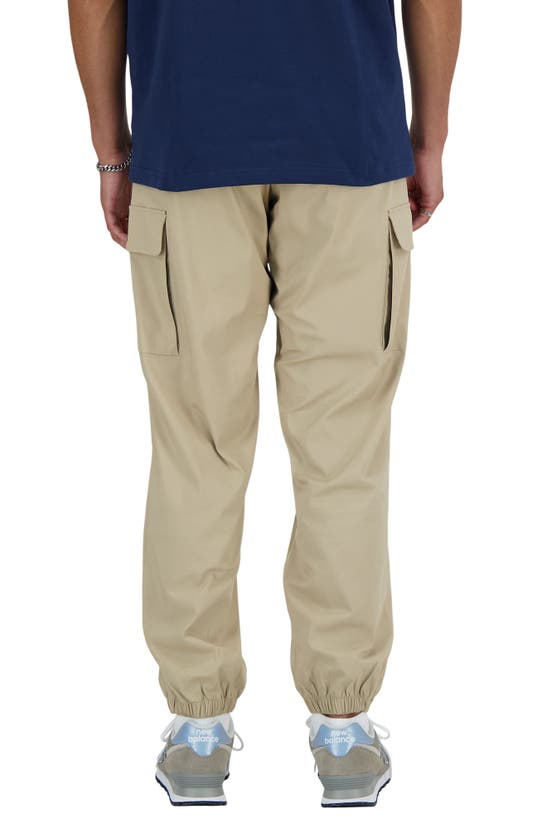 New Balance Mens Icon Twill Cargo Joggers In Stoneware
