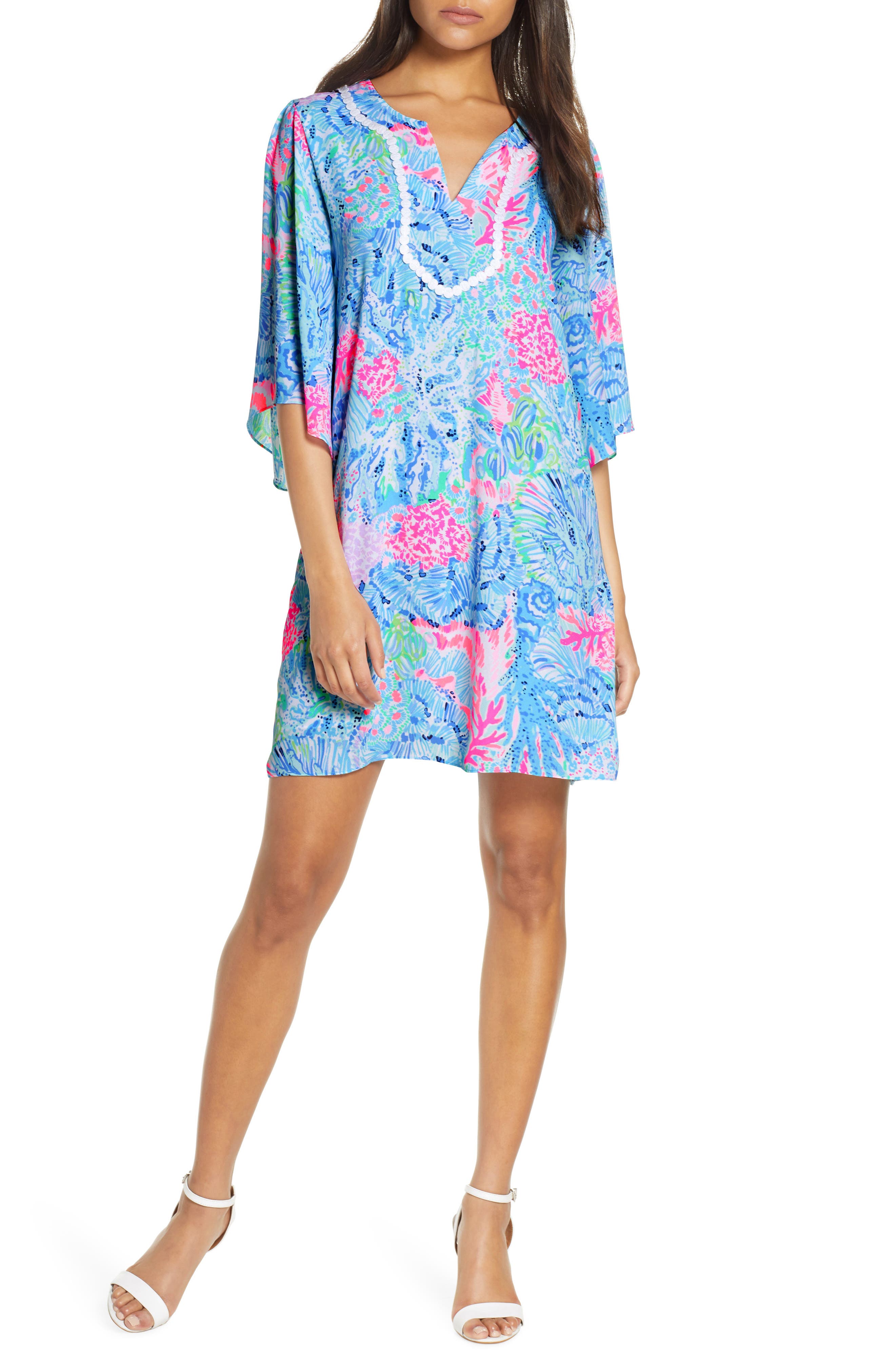 Lilly Pulitzer Delancey Shift Dress, Blue