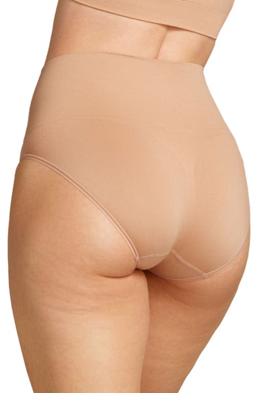 Shop Siella Sculpt High Waist Shaping Brief In Taupe