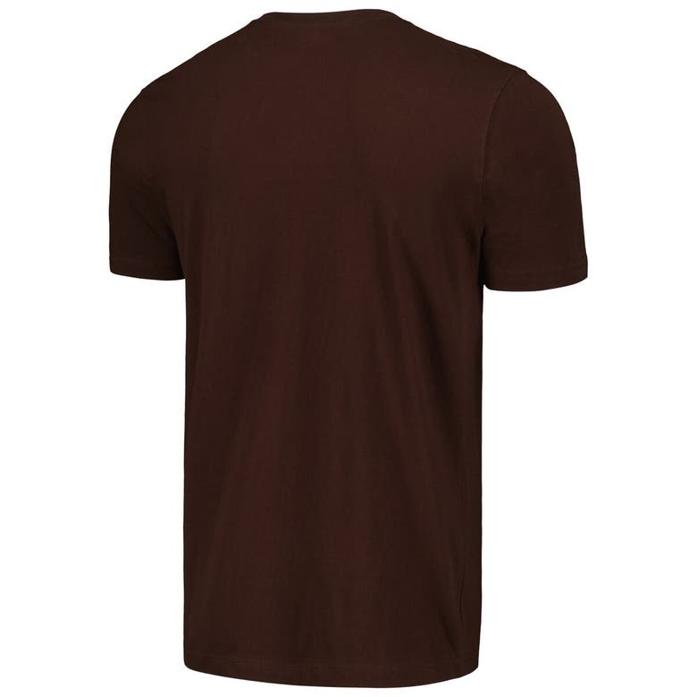 Shop New Era Brown Cleveland Browns Camo Logo T-shirt