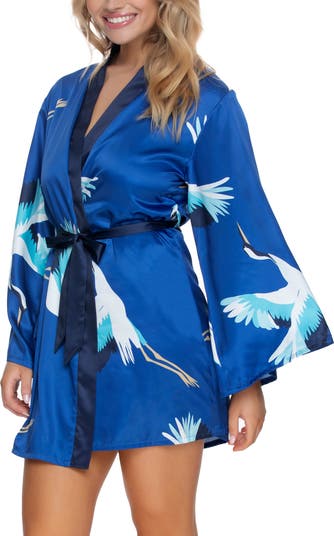 Short satin clearance robe