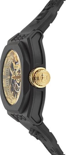 Versace best sale skeleton watch