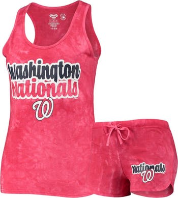 Women's Concepts Sport White Washington Nationals Gable Knit T-Shirt Size: Large
