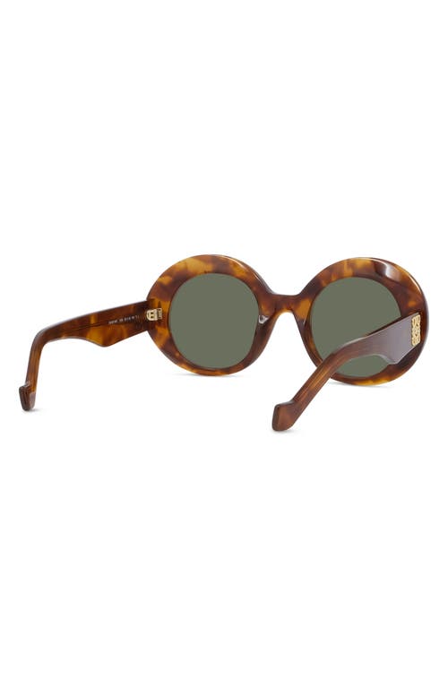 Shop Loewe Anagram 50mm Oval Sunglasses In Blonde Havana/green