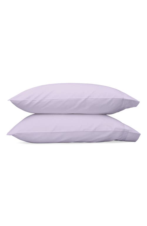 Matouk Nocturne 600 Thread Count Set of 2 Pillowcases in Violet at Nordstrom, Size King