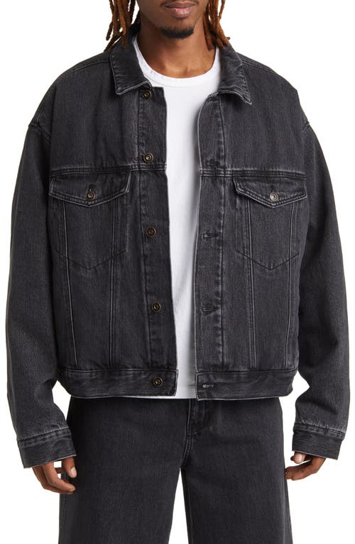 Elwood Faded Denim Jacket in Washed Black at Nordstrom, Size Medium