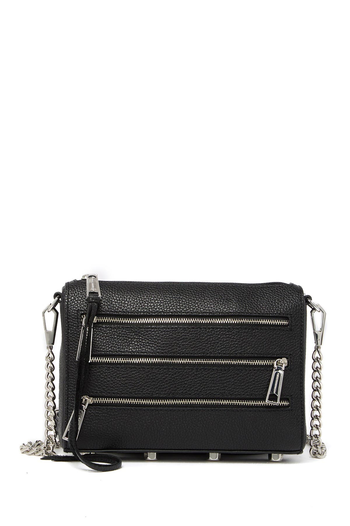 Rebecca Minkoff | Mini 5 Zip Leather Crossbody Bag | Nordstrom Rack