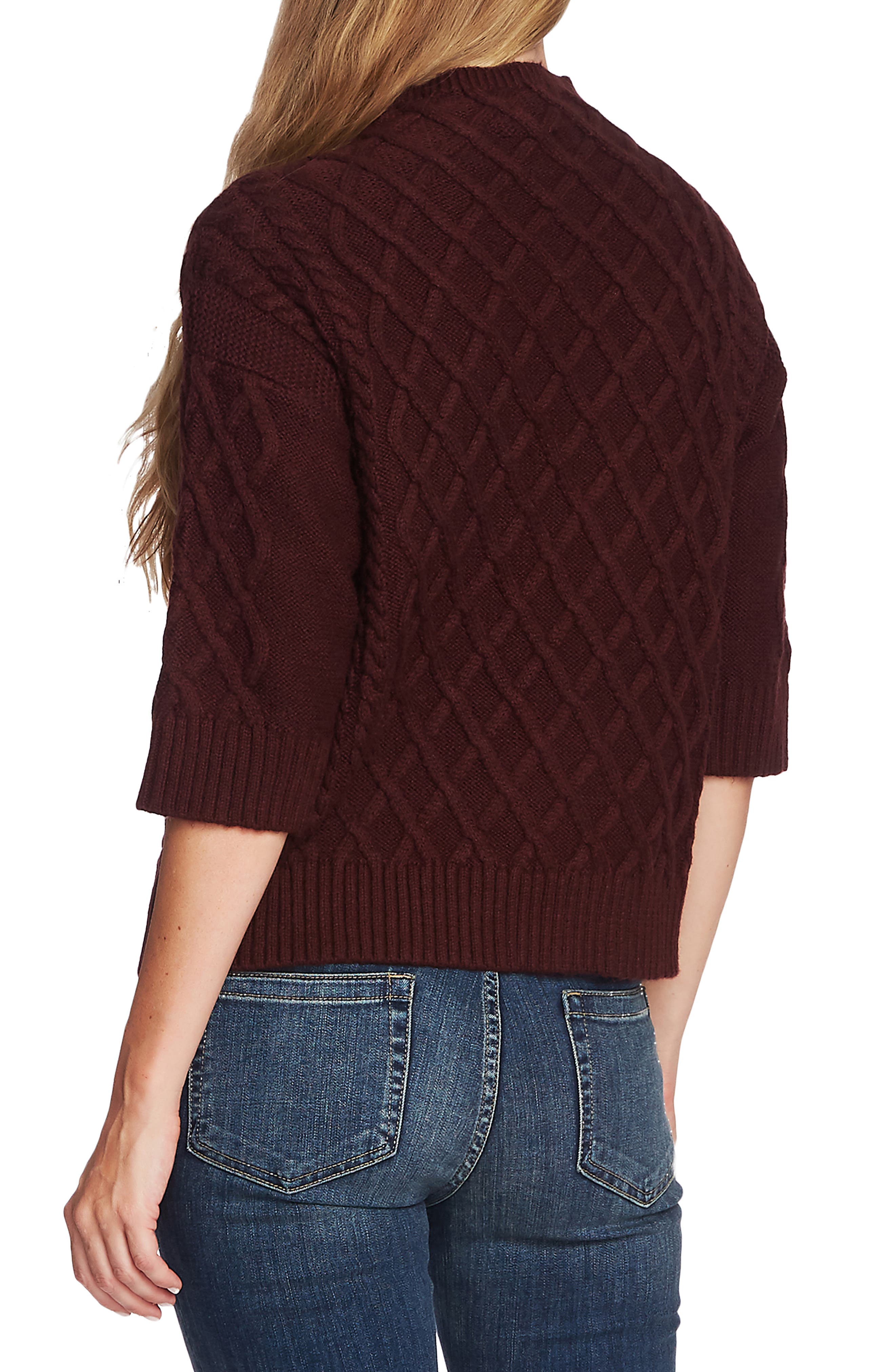 Vince Camuto Chunky Cable Knit Funnel Neck Sweater Nordstrom Rack