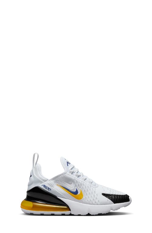 Shop Nike Kids' Air Max 270 Sneaker In White/white/university Gold