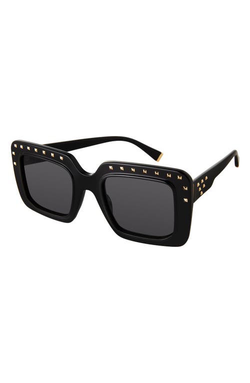 Vitality 52mm Square Sunglasses in Black