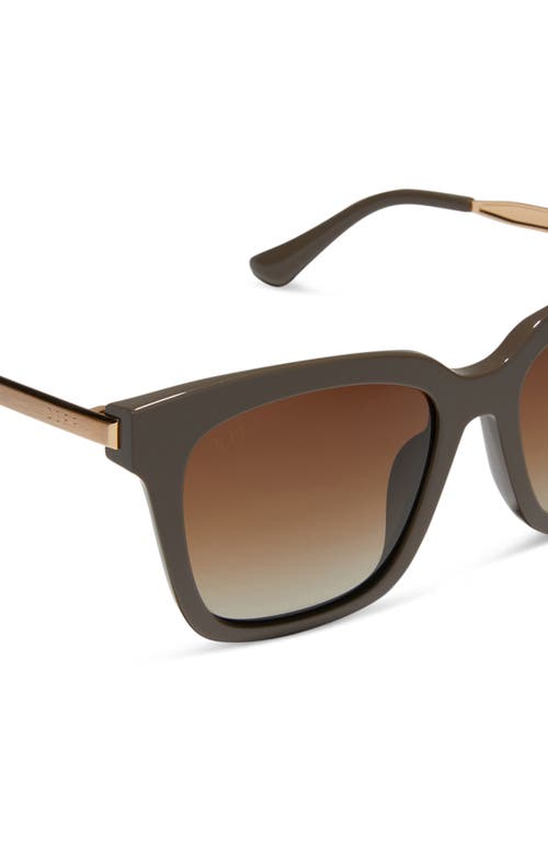 Diff Bella 54mm Gradient Sunglasses In Truffle Gradient