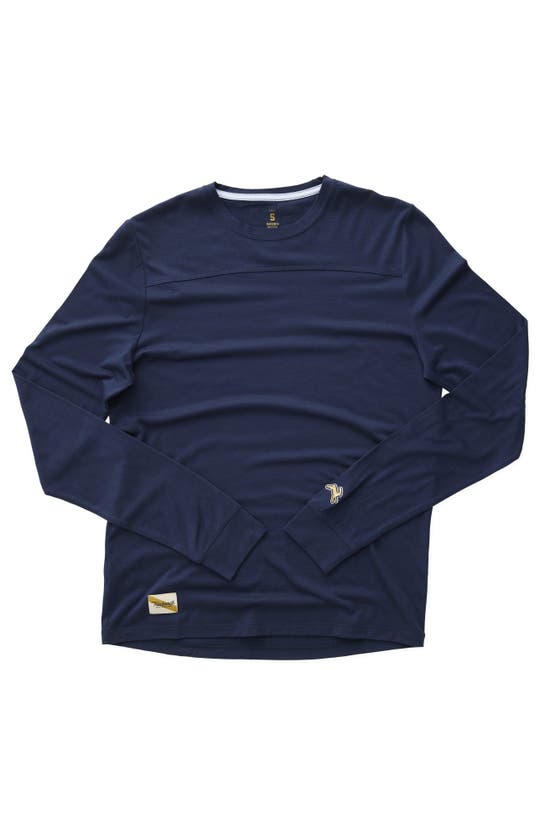 Shop Tracksmith Harrier Long Sleeve In Navy