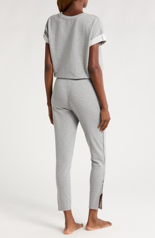 Shop Honeydew Intimates Honeydew Short Sleeve T-shirt & Joggers Lounge Set In Heather Grey