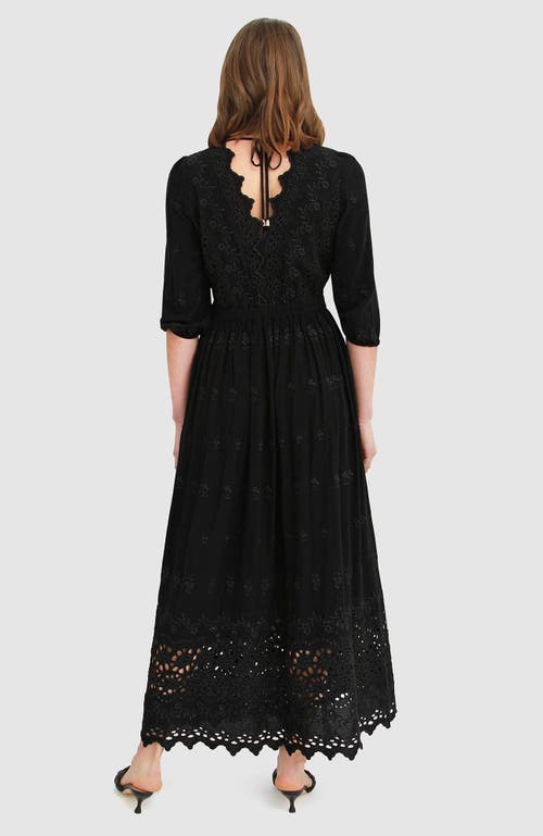 Belle & Bloom All Eyes On Me Midi Dress - Black
