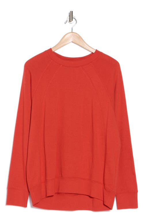 Zella Drew Crewneck Sweatshirt In Red Whirl