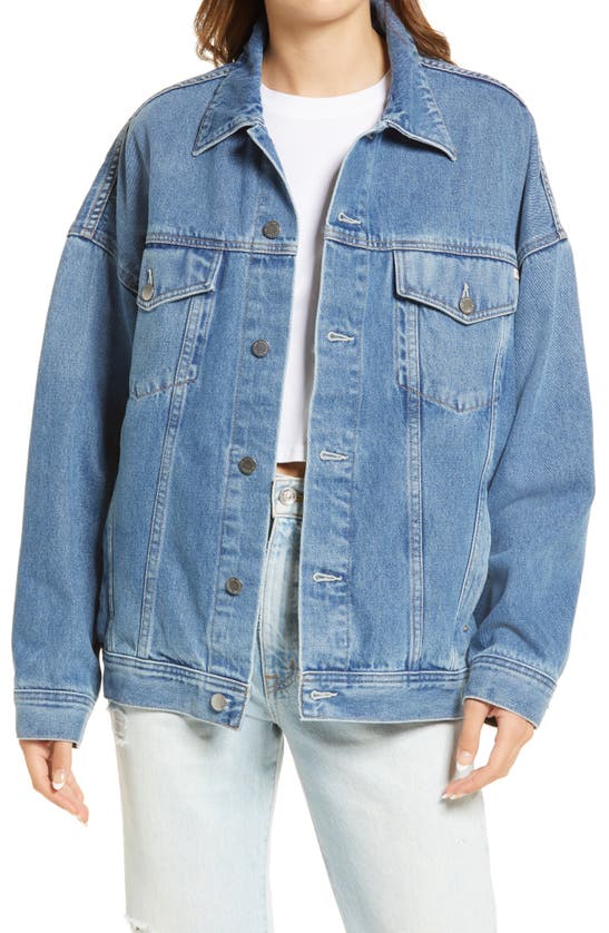 Ag Kendrix Denim Trucker Jacket In Hotshot | ModeSens