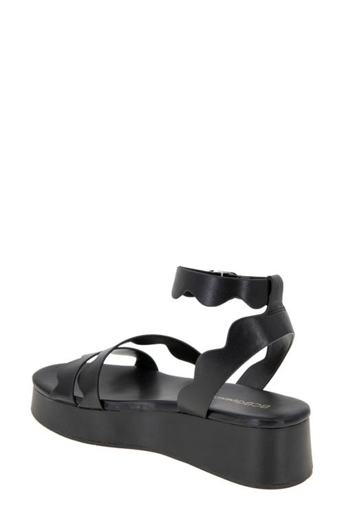 Bcbgeneration Faye Strappy Platform Sandal In Black