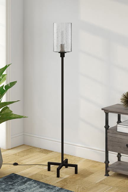 Panos Floor Lamp With Seeded Glass, Addison Floor Lamp