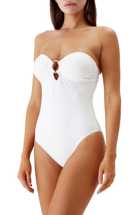 Women's Strapless One-Piece Swimsuits