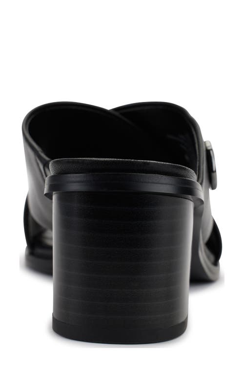 Karl Lagerfeld Paris Henryk Criscross Slide Sandal In Black