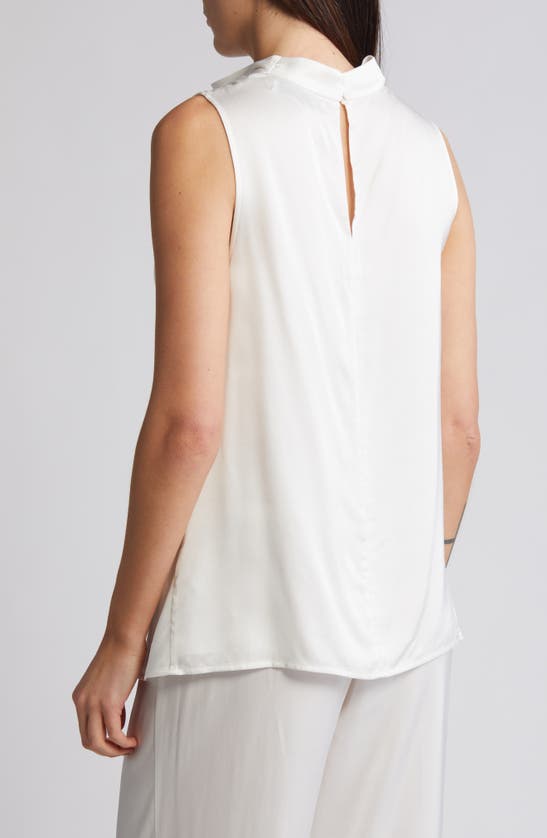 Shop Rue Sophie Mika Cowl Neck Sleeveless Top In Alabaster