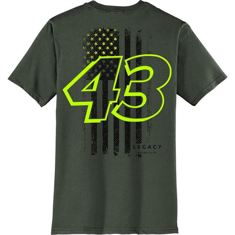 Shop Legacy Motor Club Team Collection Green Erik Jones Flag T-shirt