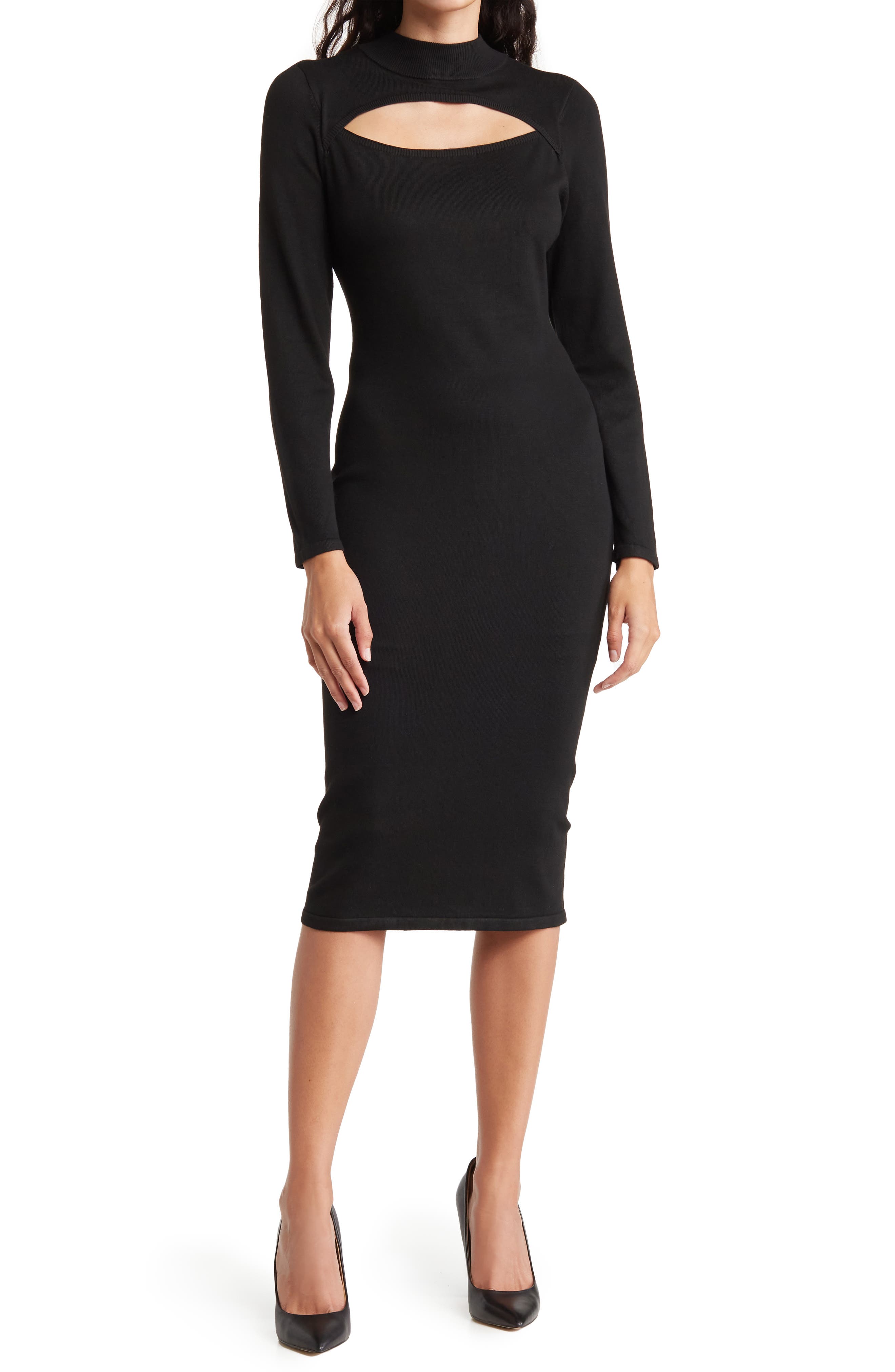 Black Sweater Dresses for Women 