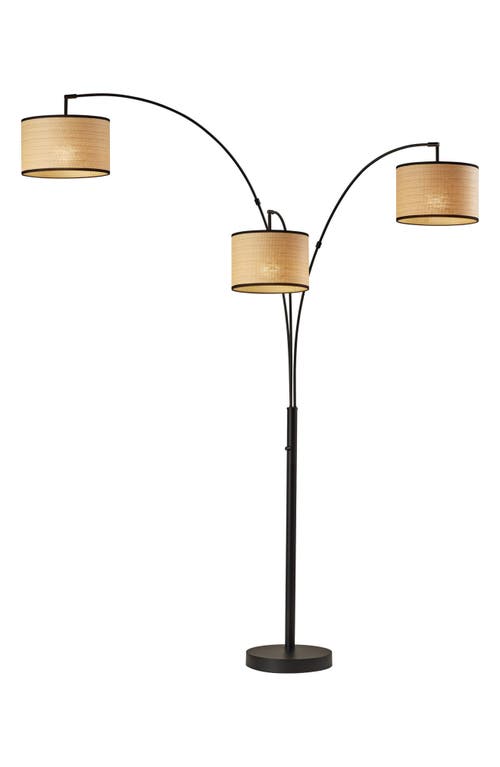 ADESSO LIGHTING Bowery 3-Arm Arc Lamp in Black at Nordstrom