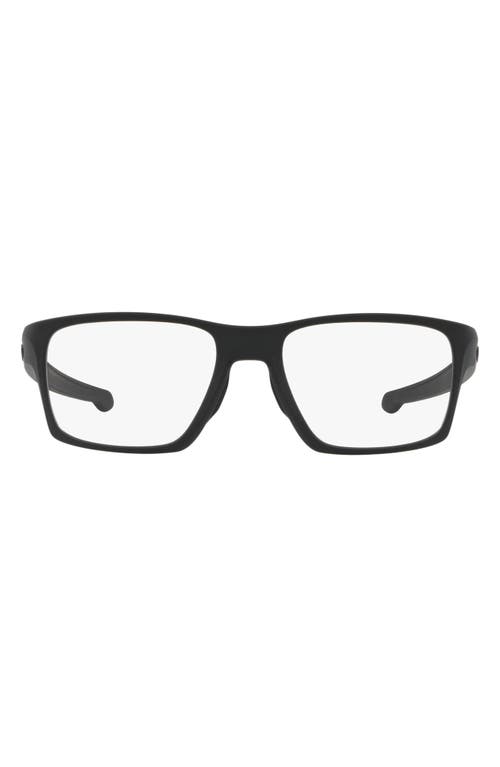 Oakley Litebeam 55mm Square Optical Glasses in Black at Nordstrom