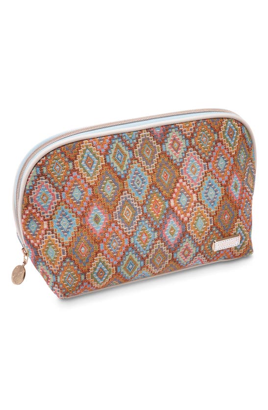 Stephanie Johnson Bodrum Kilim Lola Makeup Bag In Orange Multi
