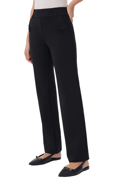 Shop Jones New York Tailored Pull-on Pants In Jones Black