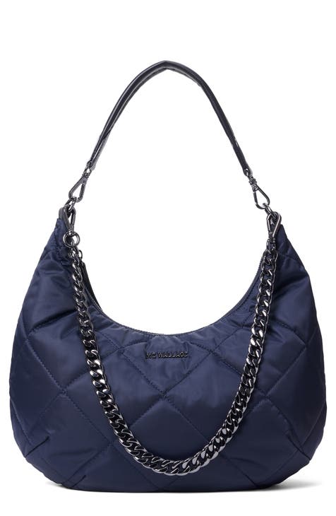  Carriage House Women's Louis Cardy Quilted Shoulder Bag One  Size Blue : Clothing, Shoes & Jewelry
