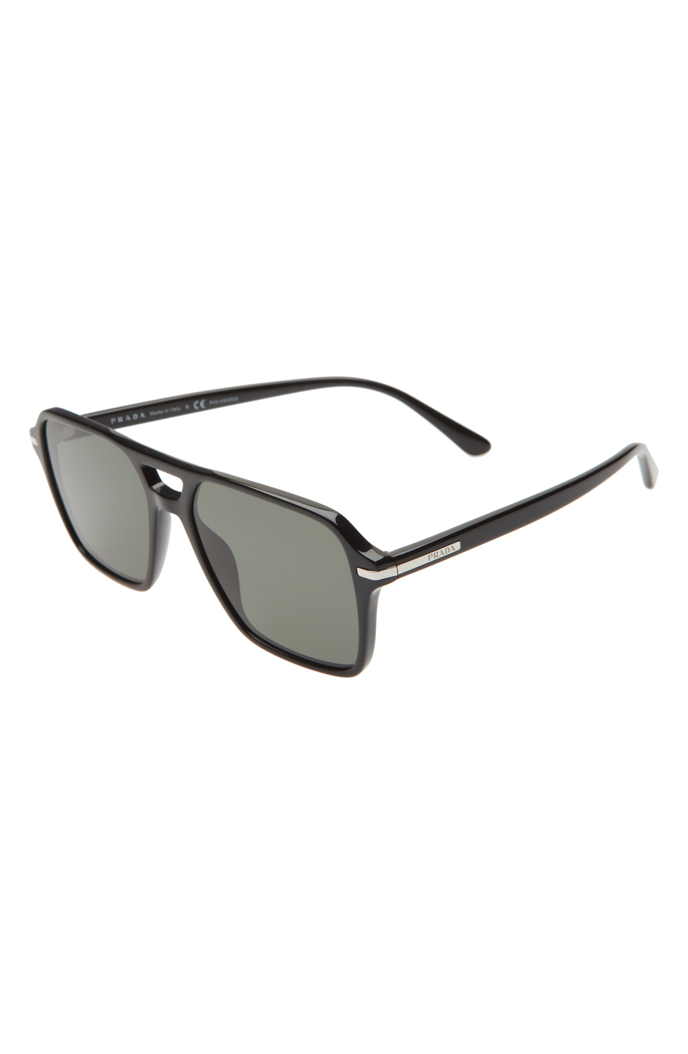 prada 55mm square sunglasses