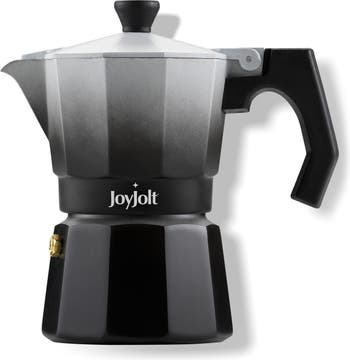 JoyJolt Italian Moka Pot 3 Cup Stovetop Espresso Maker Aluminum Coffee  Percolator Coffee Pot - Pink