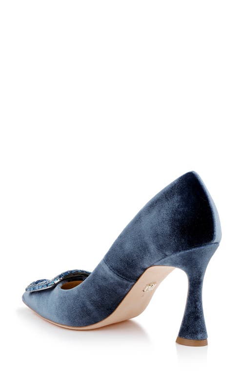 Shop Badgley Mischka Collection Aubree Pointed Toe Pump In French Blue