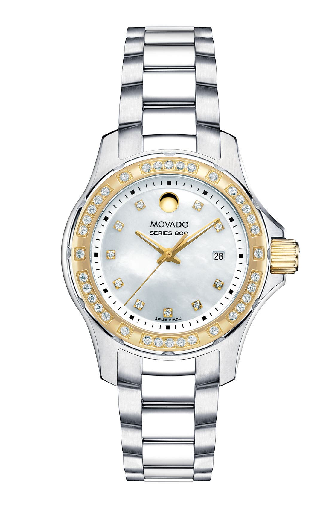 movado series 800 women's diamond