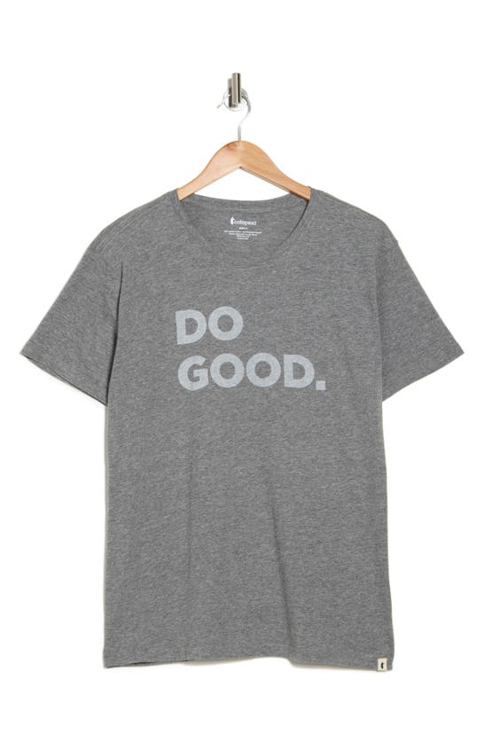 Shop Cotopaxi Do Good Cotton Graphic T-shirt In Heather Grey