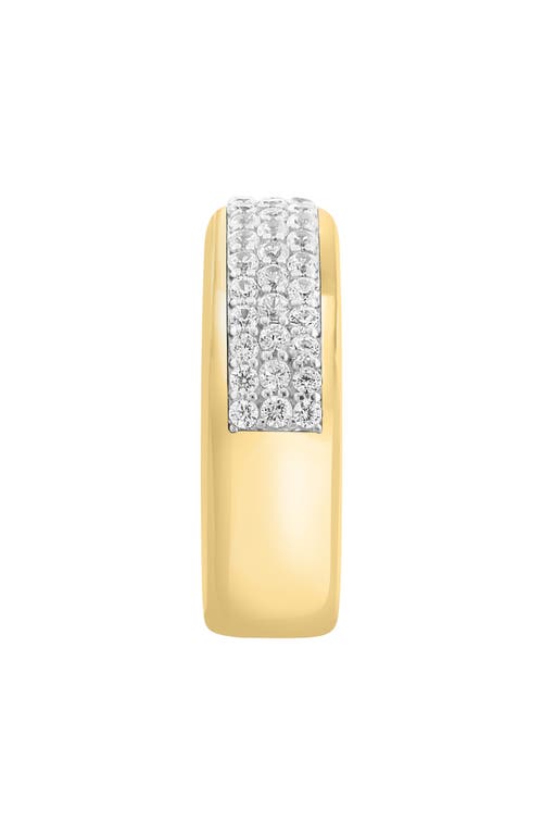 Effy Sterling Silver Pavé Zircon Ring In Yellow