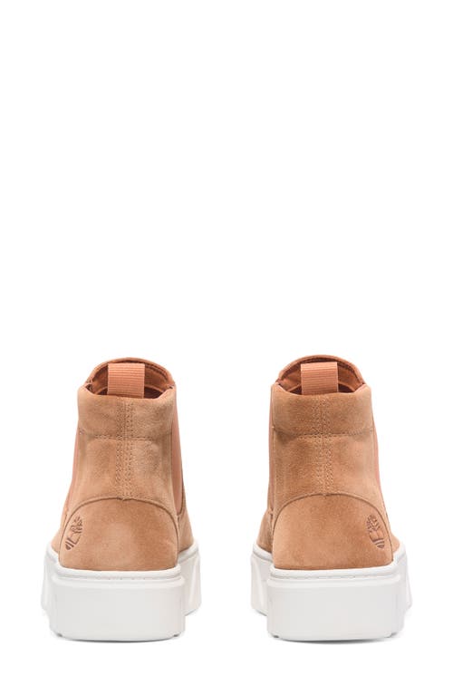 Timberland Women's Laurel Court Mid Pull On Sneaker In Rust Suede