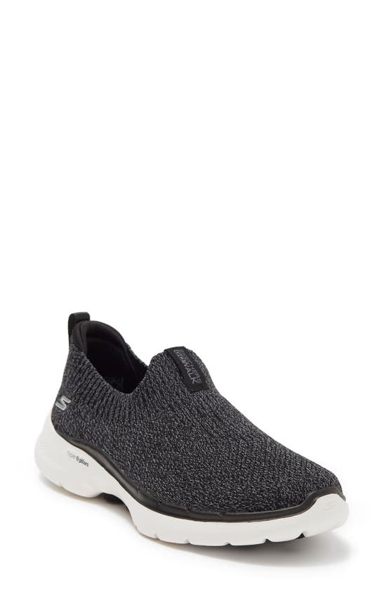 Skechers Gowalk 6 Stunning View Sneaker In Black/ Grey | ModeSens