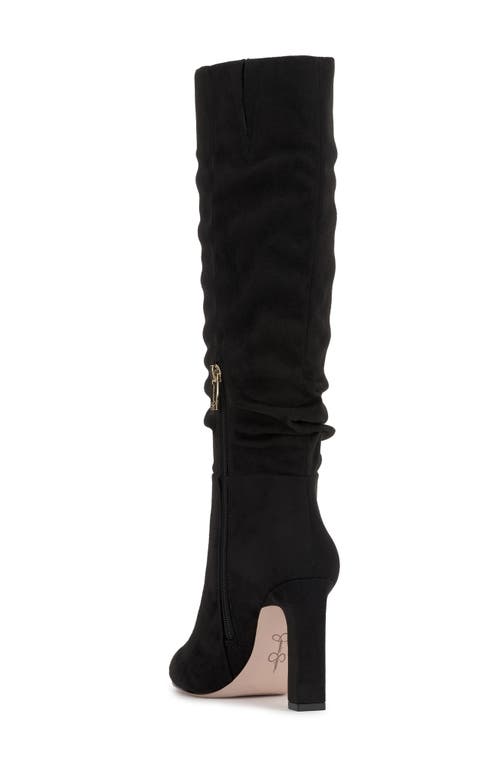 Jessica Simpson Minerva Womens Faux Suede Tall Knee-high Boots In Black/black