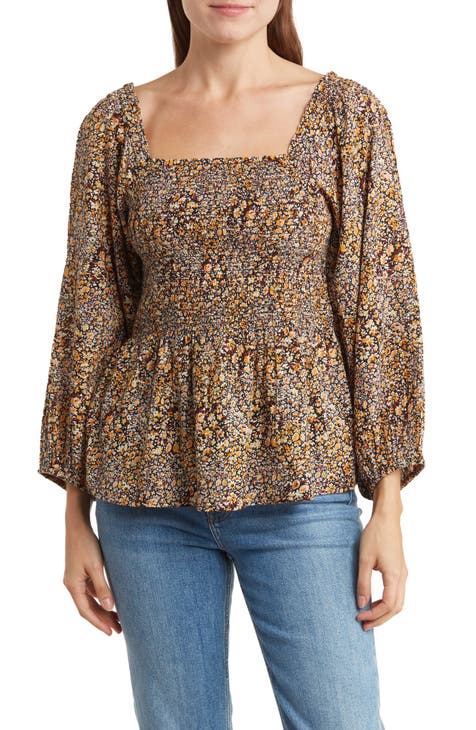 Lucie Floral Smocked Top