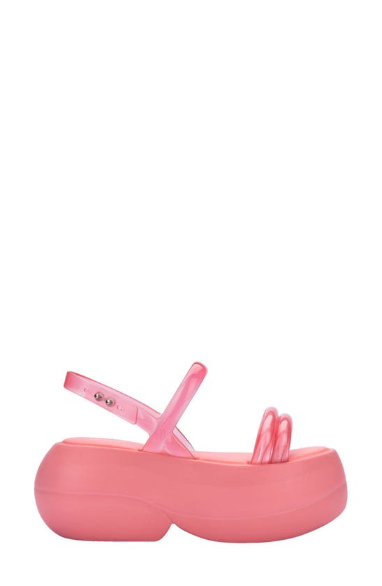 Shop Melissa Airbubble Platform Sandal In Pink