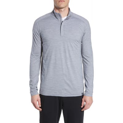 Smartwool Quarter Zip Merino Blend Pullover, Grey