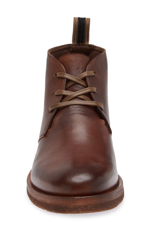 John Varvatos Varick Leather Chukka Boot In Wood Brown